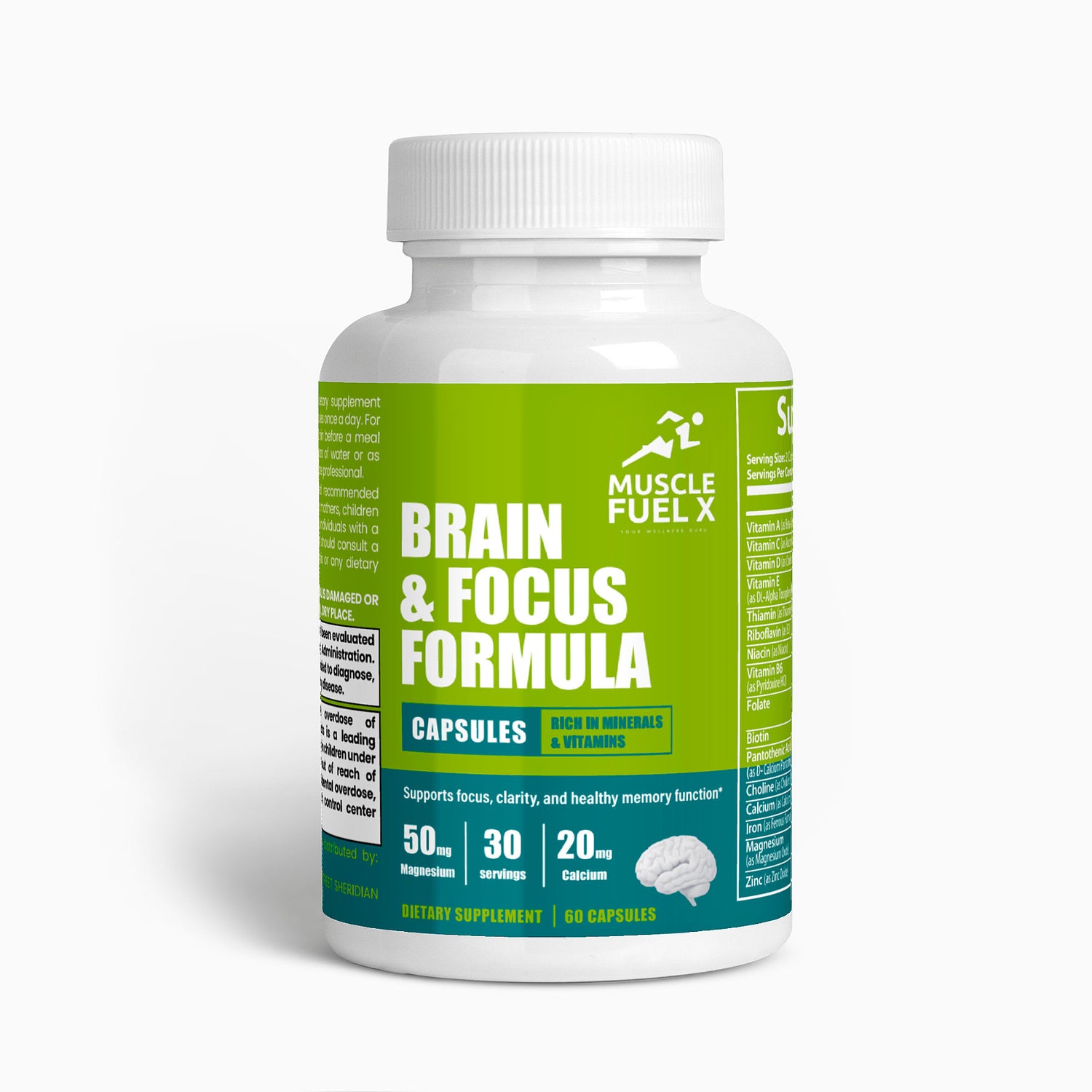 Brain & Focus Formula โ Supports Memory, Clarity & Mental Focus