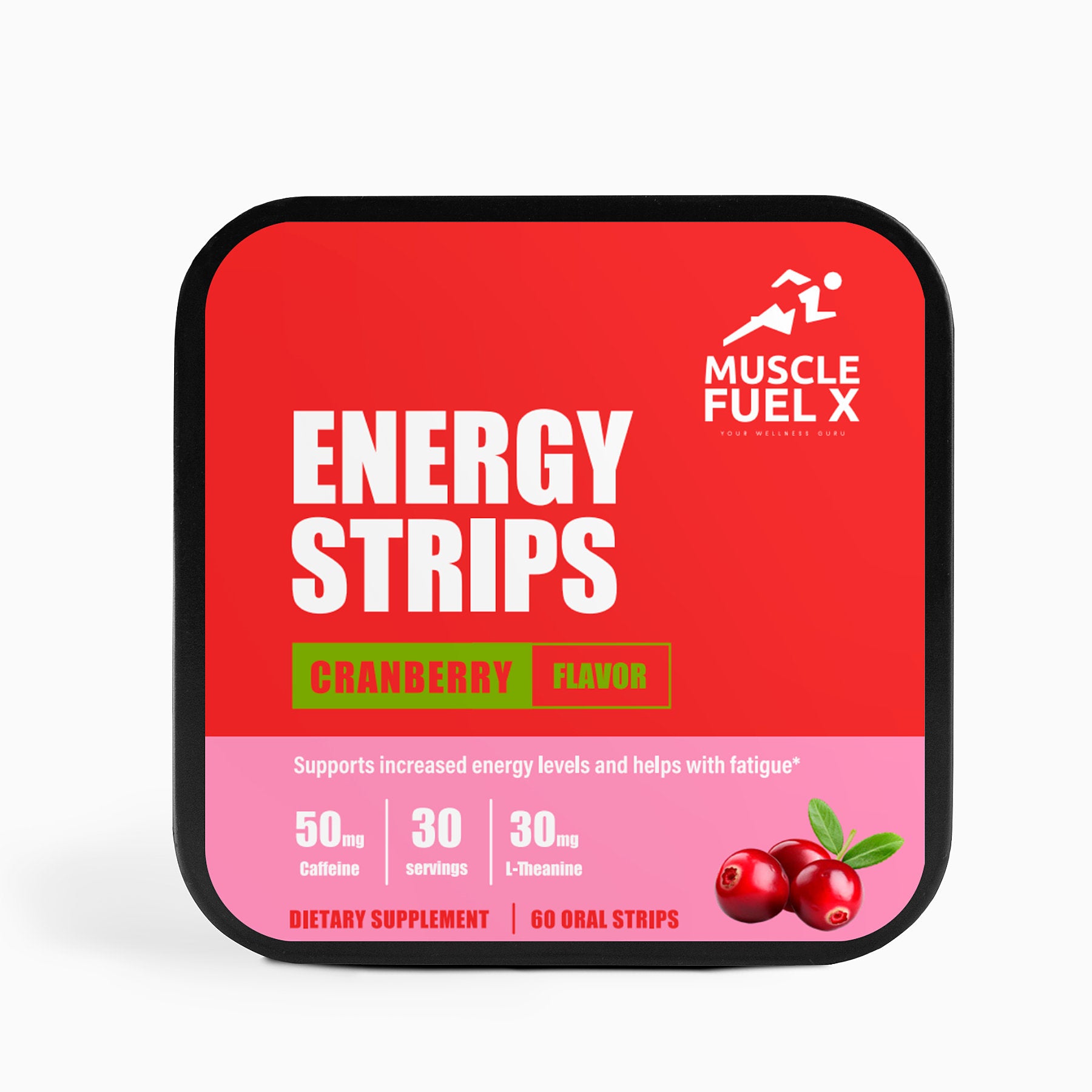 Energy Strips (Cranberry) – Boosts Energy & Fights Fatigue