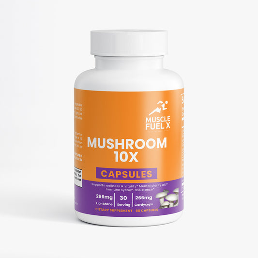 Mushroom Complex 10X Capsules – Immune, Focus & Vitality Support