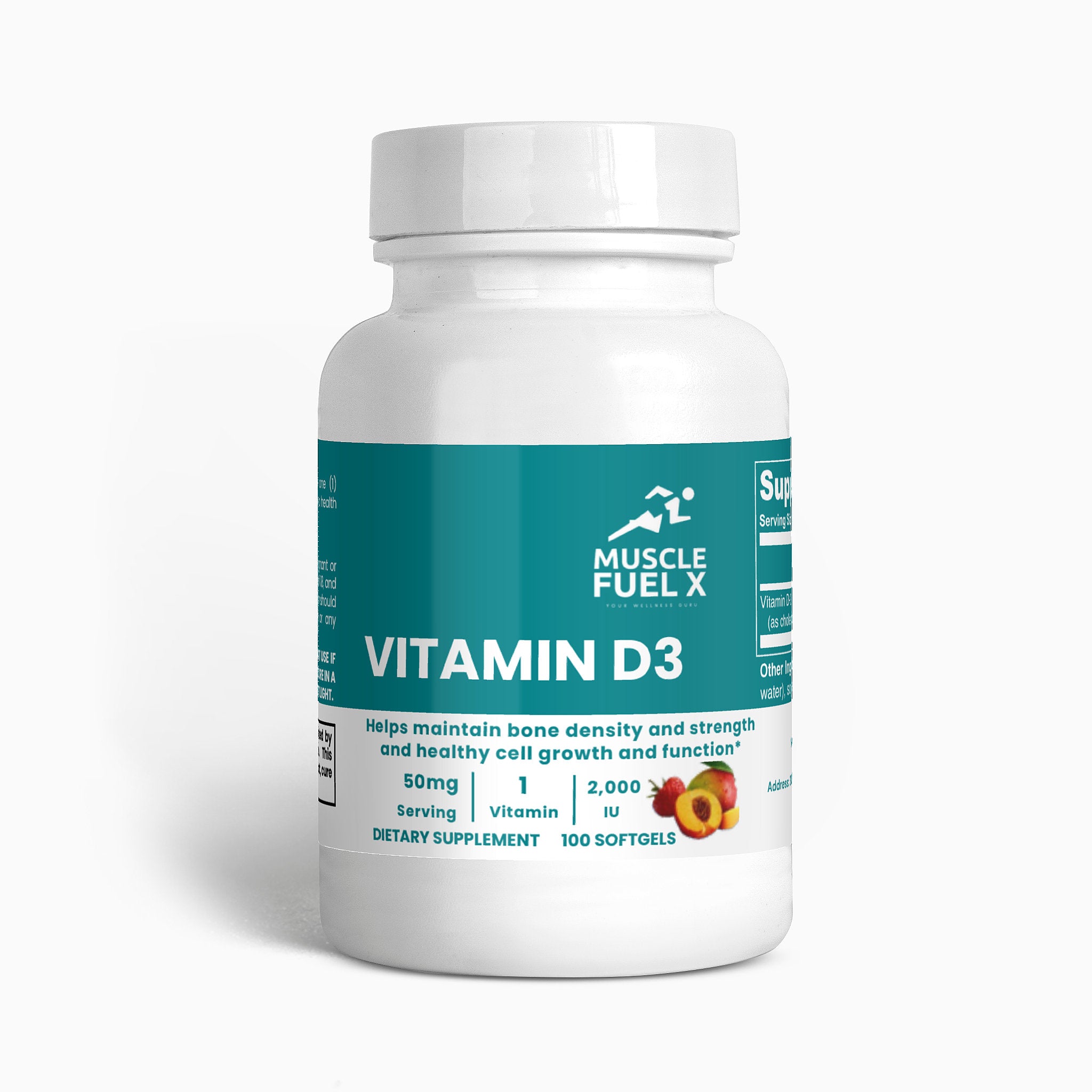 Vitamin D3 2,000 IU – Bone, Immune & Cellular Health Support