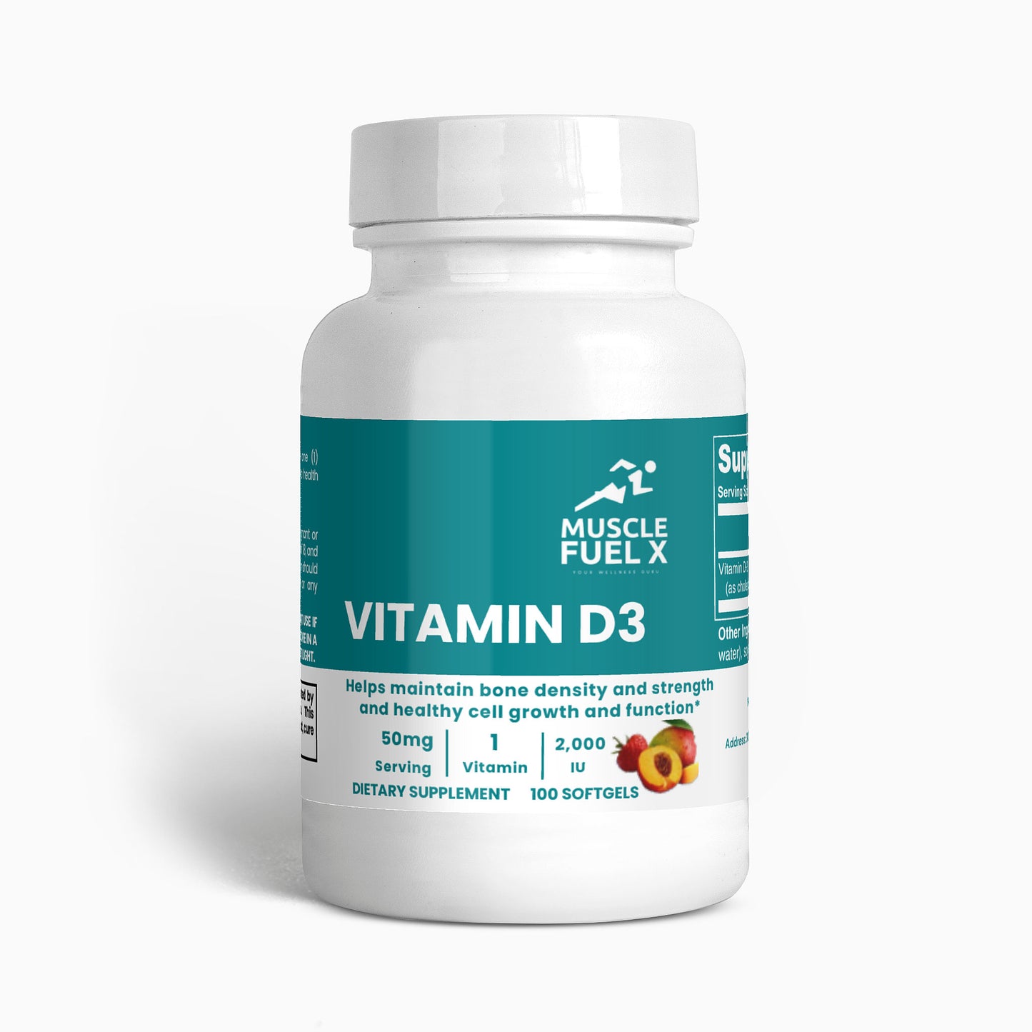 Vitamin D3 2,000 IU – Bone, Immune & Cellular Health Support