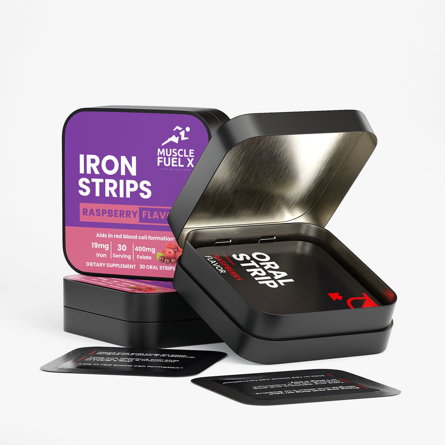 Iron Strips (Raspberry) – Red Blood Cell & Energy Support