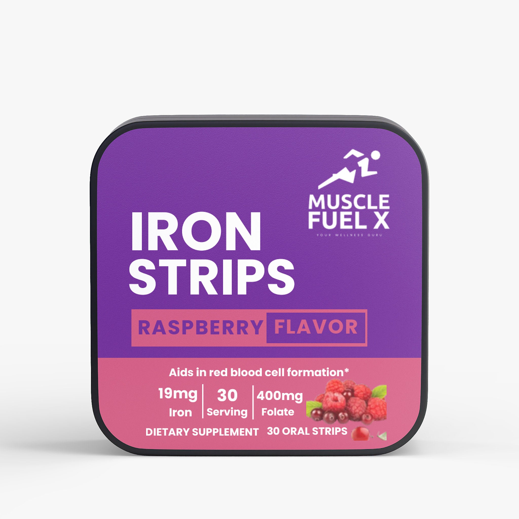 Iron Strips (Raspberry) – Red Blood Cell & Energy Support