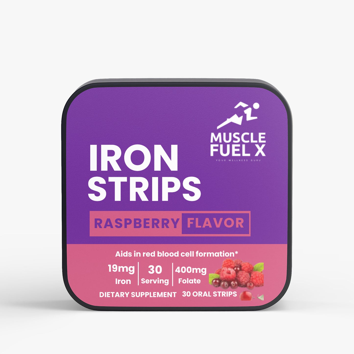 Iron Strips (Raspberry) – Red Blood Cell & Energy Support