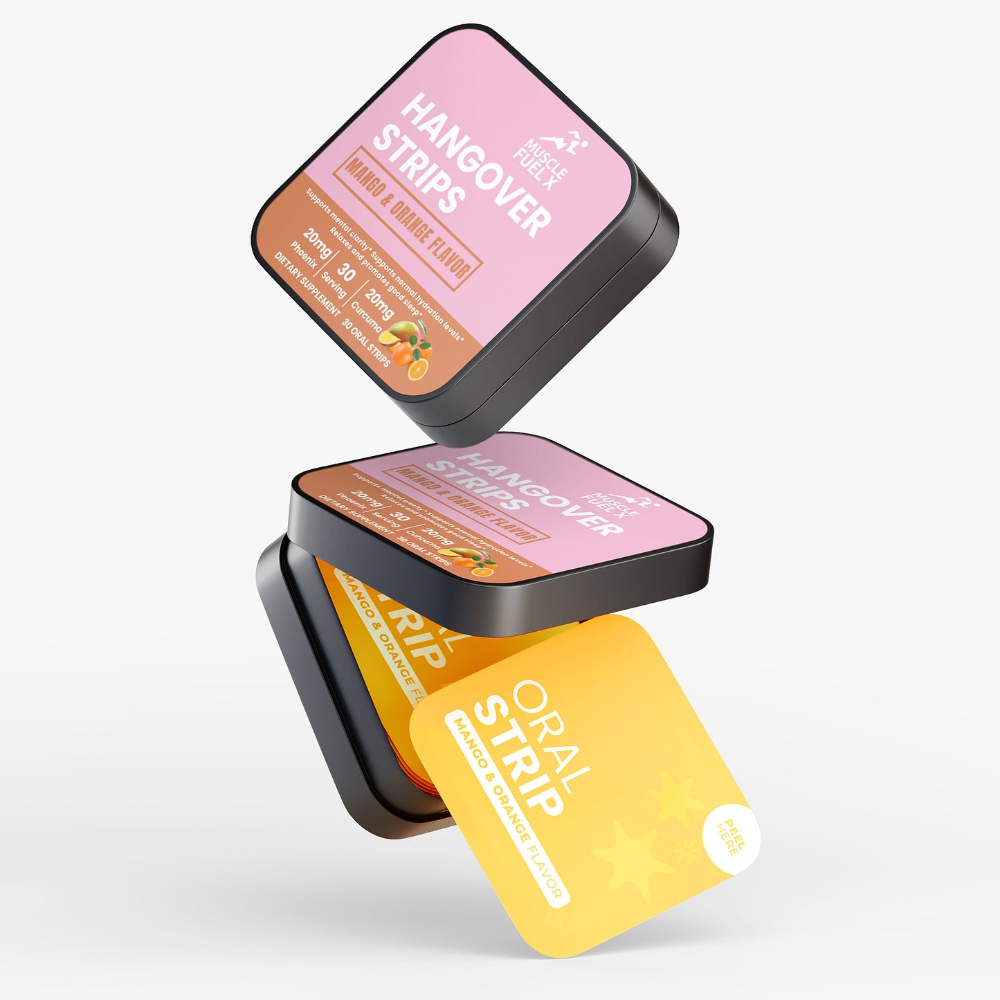 Hangover Recovery Strips (Mango & Orange) – Supports Mental Clarity, Hydration & Post-Occasion Recovery
