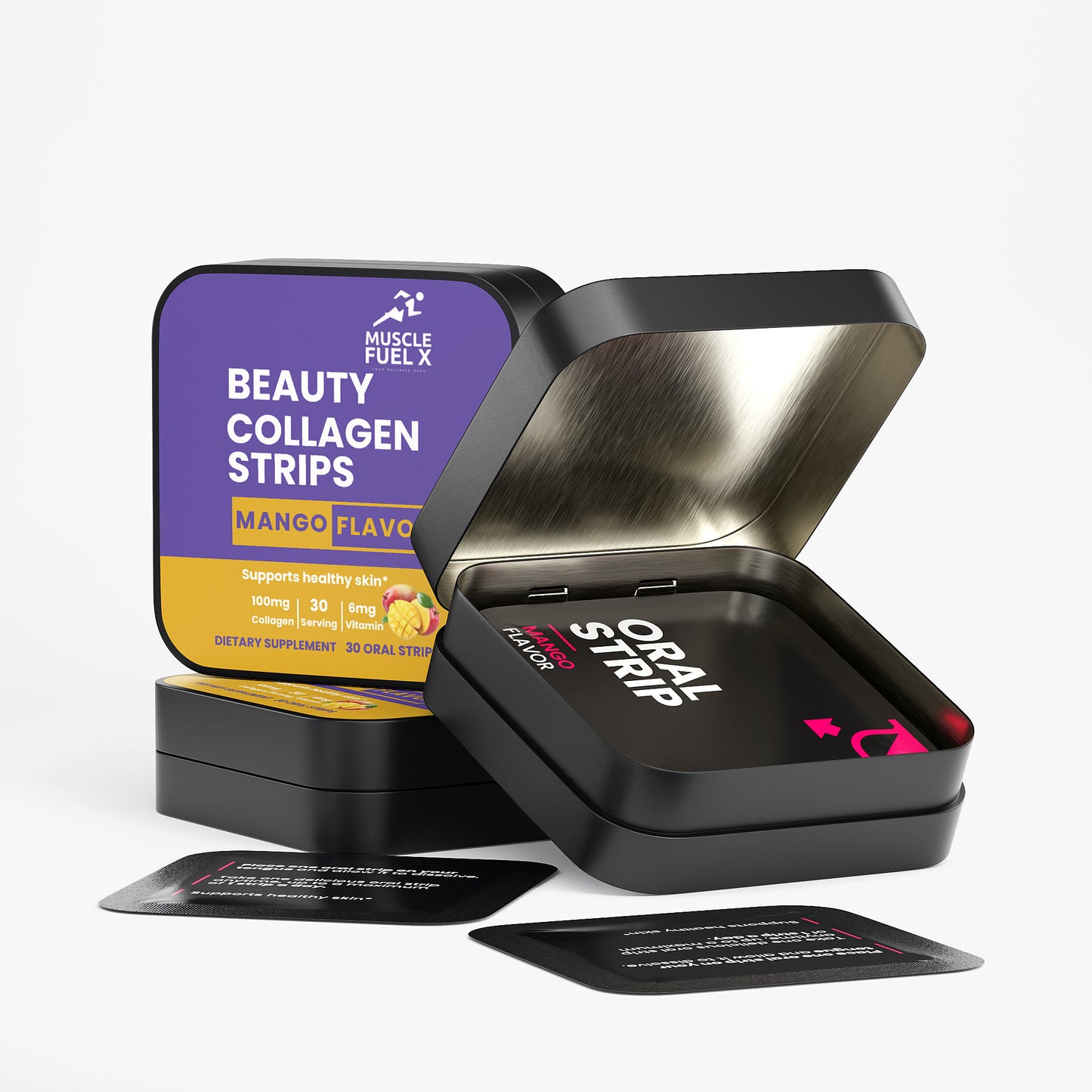 Beauty + Collagen Strips (Mango) – Supports Healthy Skin