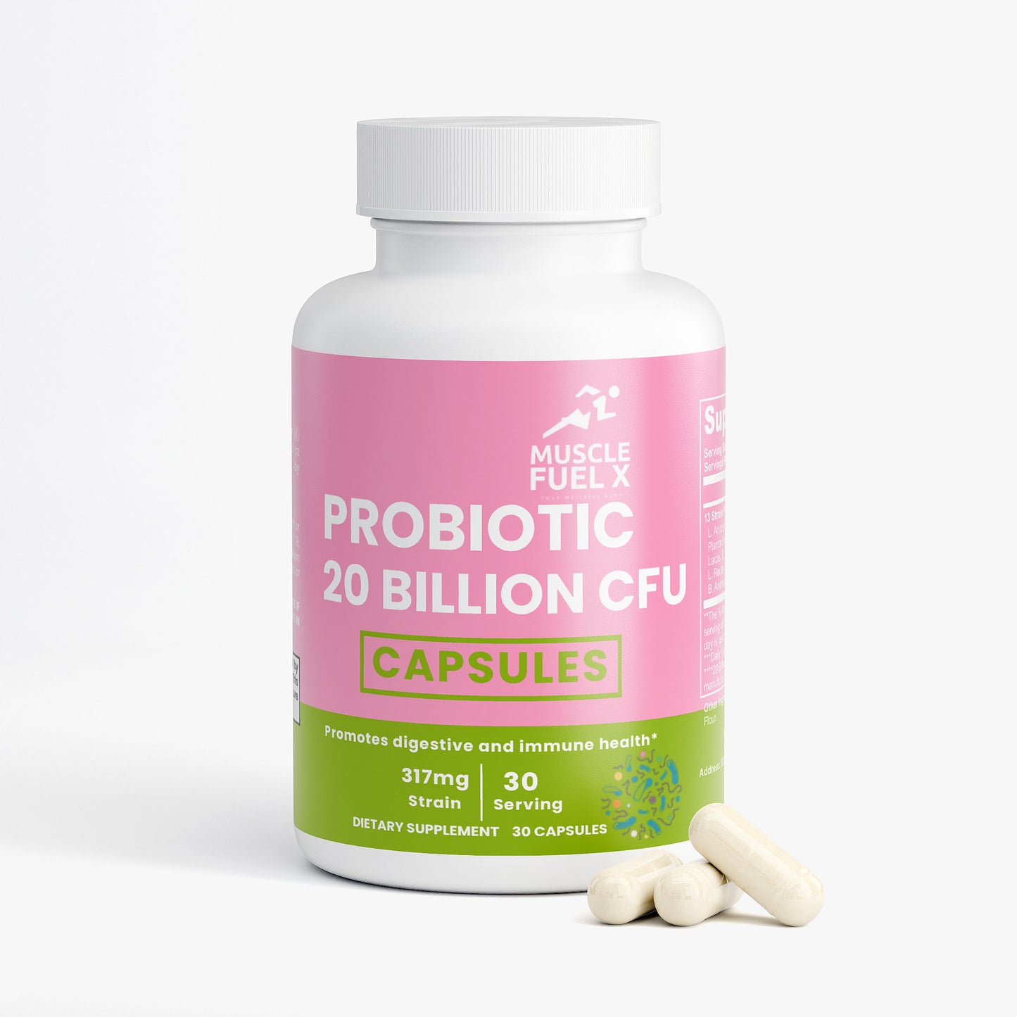 Probiotic 20 Billion CFU Capsules – Digestive & Immune Support