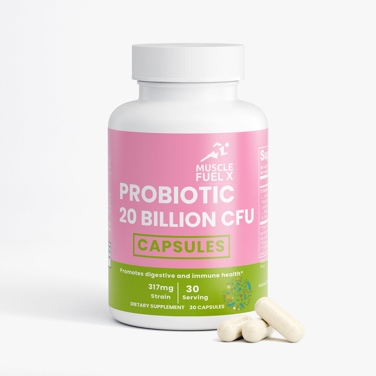 Probiotic 20 Billion CFU Capsules – Digestive & Immune Support
