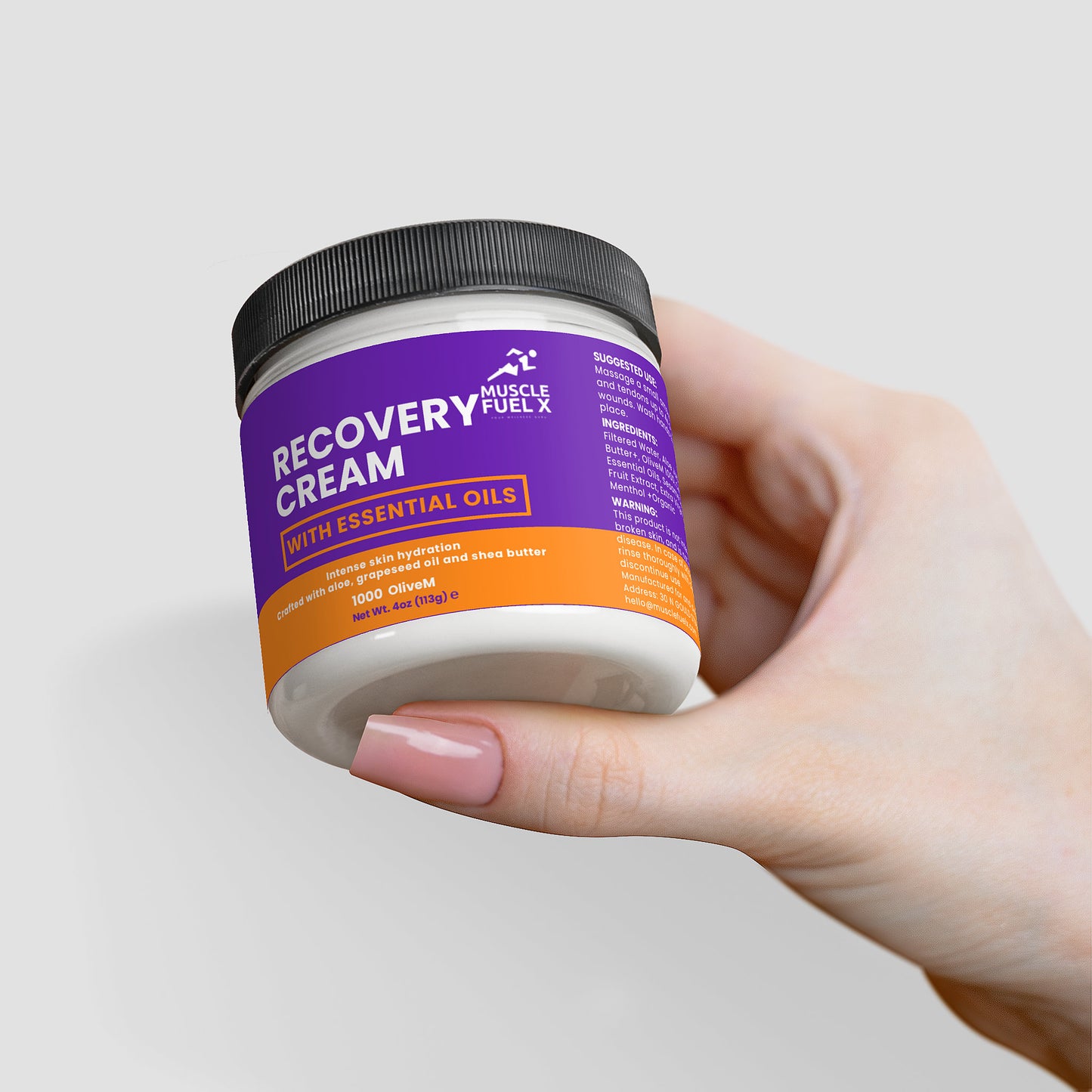 Recovery Cream – Intense Hydration with Aloe, Grapeseed Oil & Shea Butter