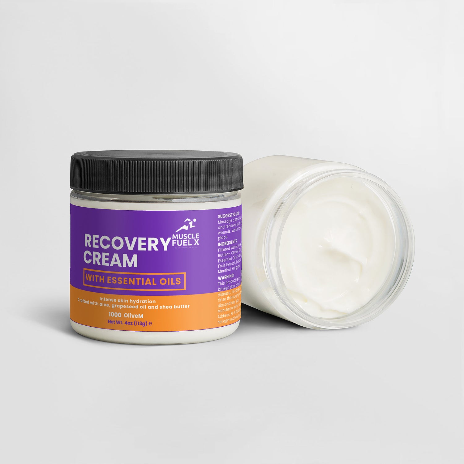 Recovery Cream – Intense Hydration with Aloe, Grapeseed Oil & Shea Butter