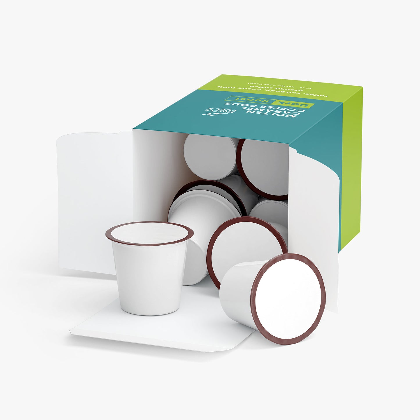 Molten Caramel Toffee Coffee Pods (Dark Roast) – Cocoa 100% Ground Coffee