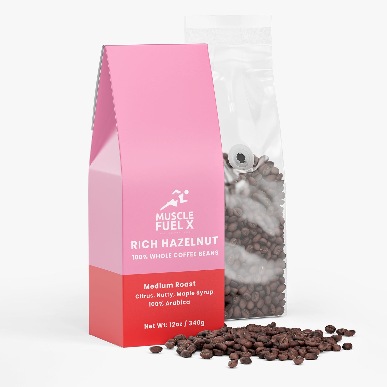 Rich Hazelnut Coffee (Medium Roast) – 100% Whole Coffee Beans