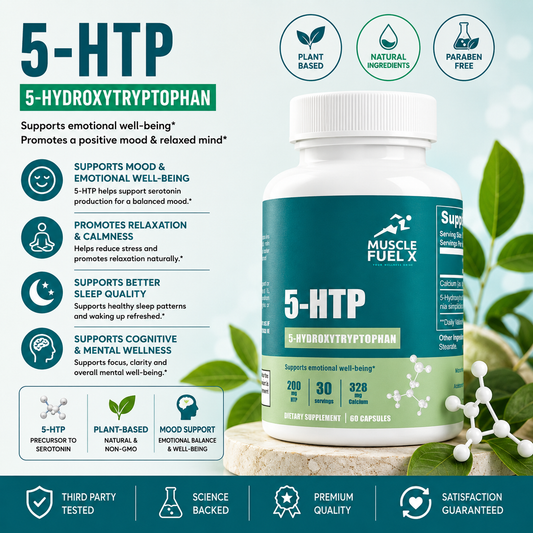 5-HTP (5-Hydroxytryptophan) Capsules – Mood & Emotional Wellness Support