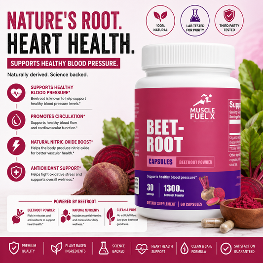 Beetroot Capsules – Natural Support for Healthy Blood Pressure