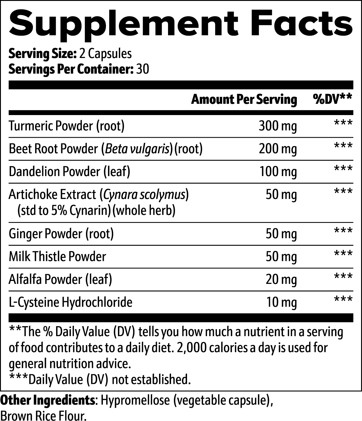 Liver Support Capsules – Liver Health & Detox Support