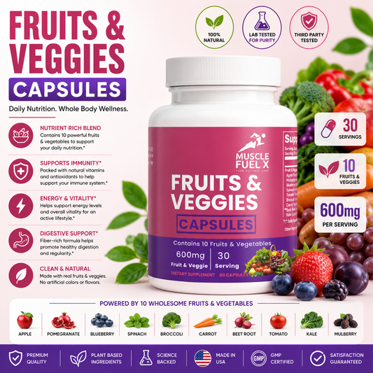 Fruits & Veggies Capsules – Daily Fruit & Vegetable Nutrition