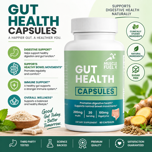 Gut Health Capsules – Digestive Health & Bowel Regularity Support