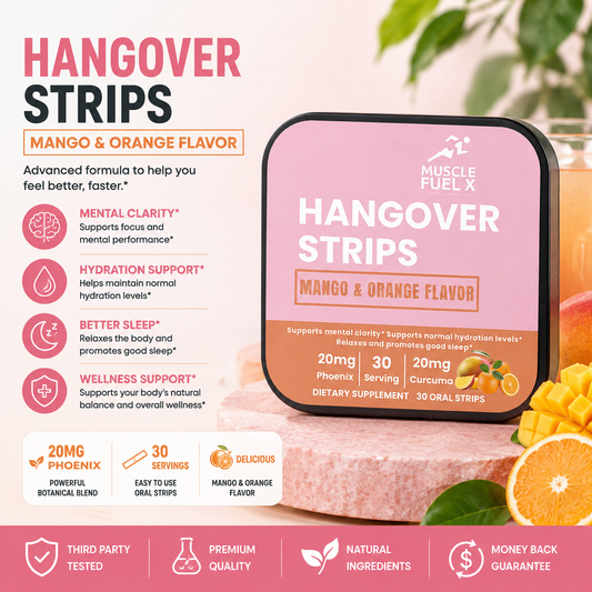 Hangover Recovery Strips (Mango & Orange) – Supports Mental Clarity, Hydration & Post-Occasion Recovery