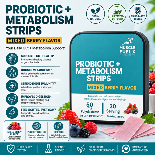 Probiotic + Metabolism Strips (Mixed Berry) – Digestive & Metabolism Support