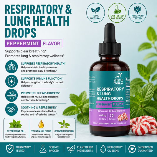 Respiratory & Lung Health Drops (Peppermint) – Respiratory Wellness Support