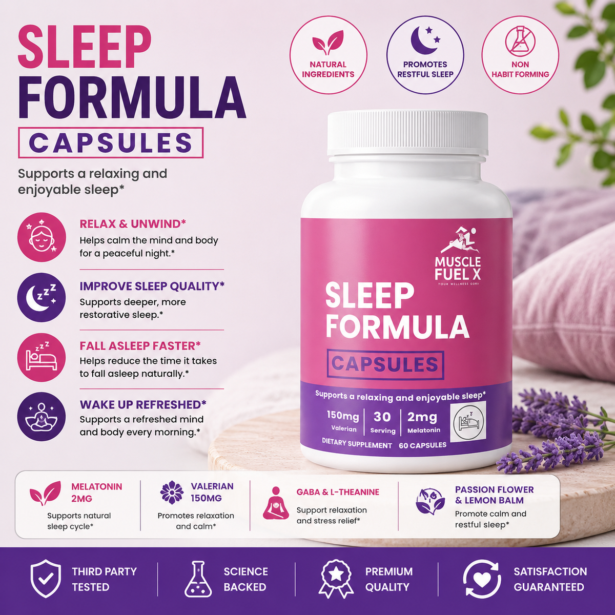 Sleep Formula Capsules – Restful Sleep & Relaxation Support